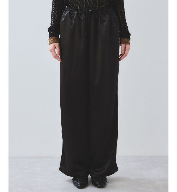 VIS「【WEB/一部店舗限定】配色サイドラインサテンイージーパンツ」|チノ|