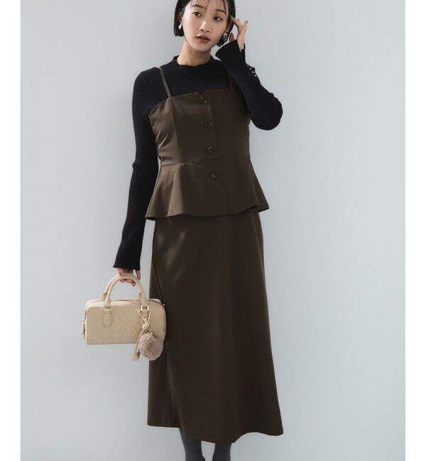 VIS「ビスチェドッキングライクキャミワンピース」|ワンピース|