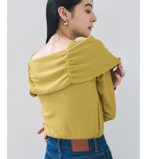 VIS「テレコオフショルダーロングスリーブプルオーバー」|Tシャツ・カットソー|