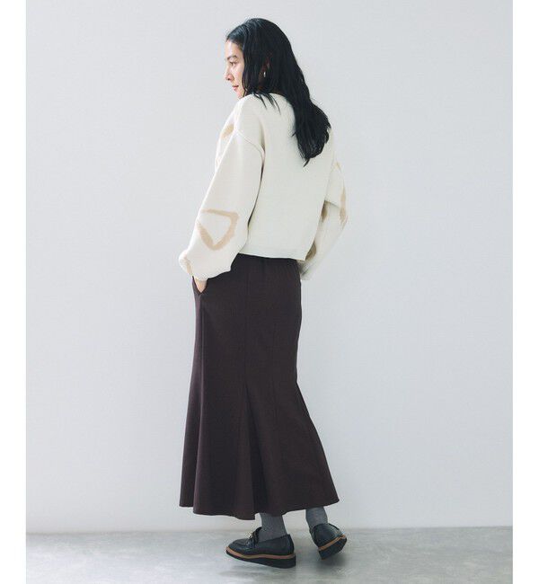 VIS「リボンモチーフジャガードカーディガン/イージーケア」|カーディガン|