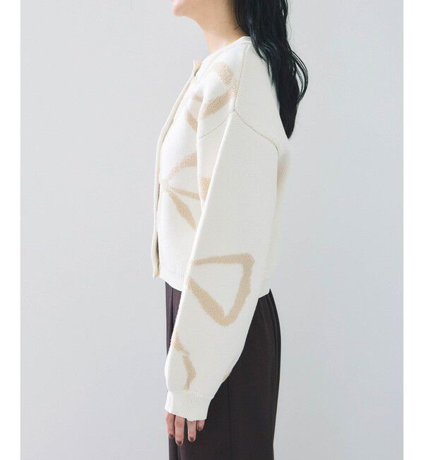 VIS「リボンモチーフジャガードカーディガン/イージーケア」|カーディガン|