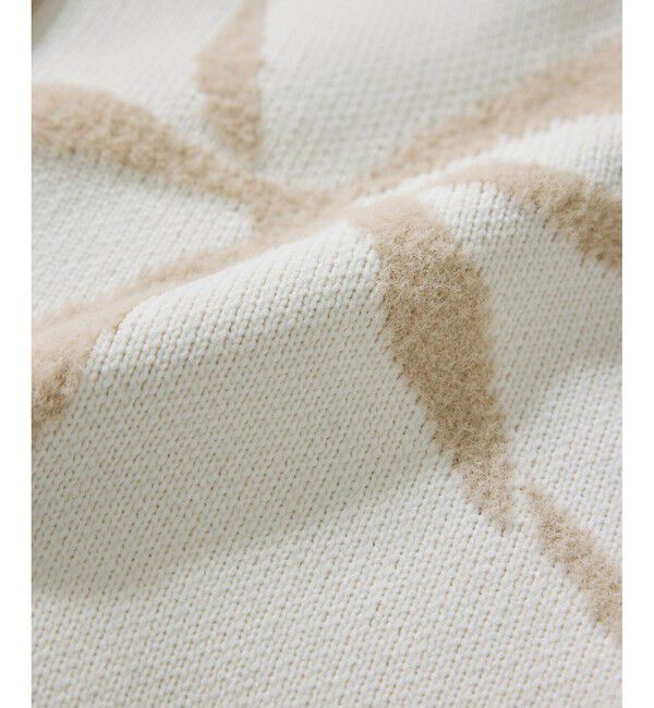 VIS「リボンモチーフジャガードカーディガン/イージーケア」|カーディガン|