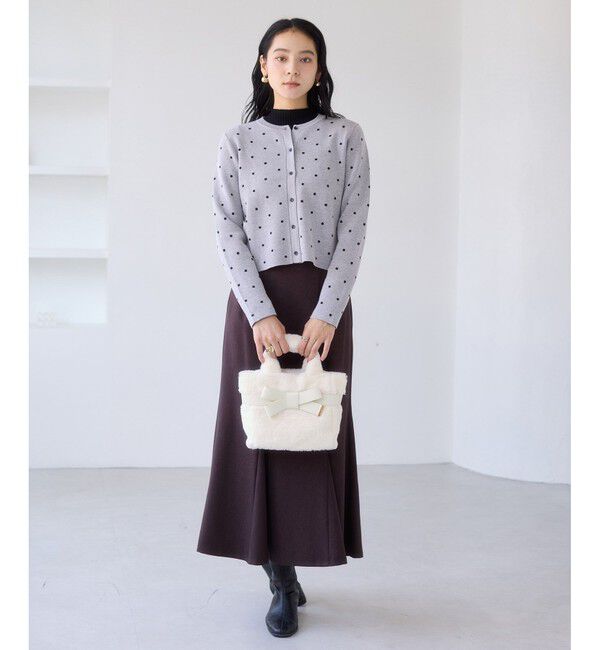 VIS「【2WAY】ファーリボントートバッグ」|トートバッグ|