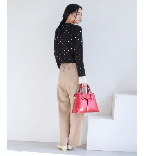 VIS「ドットジャガードカーディガン」|カーディガン|