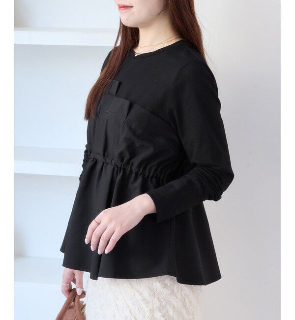 VIS「【WEB限定】ビスチェドッキングペプラムロングスリーブTシャツ」|Tシャツ・カットソー|