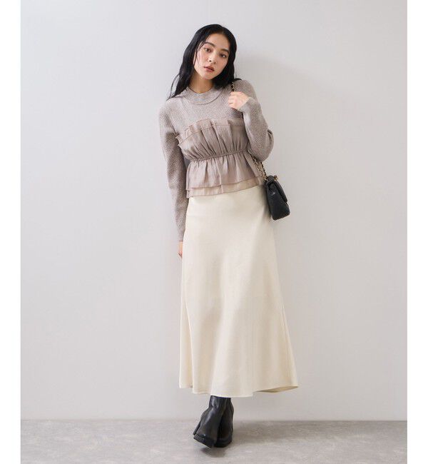 VIS「ビスチェドッキングニットプルオーバー/セットアップ対応」|ニット・セーター|