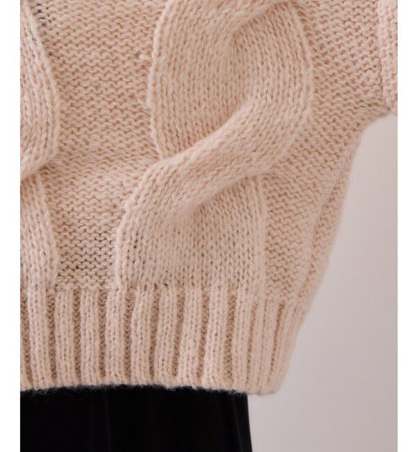 VIS「ケーブルコンパクトニット」|ニット・セーター|