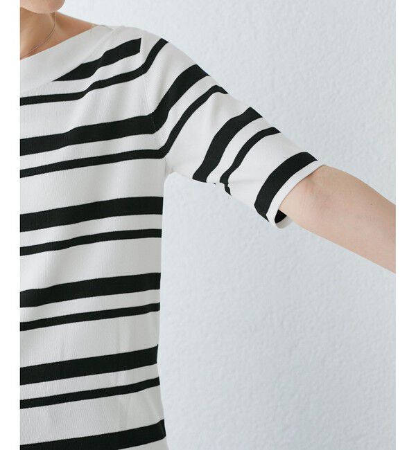 Rope&rsquo;Picnic「【UVカット・接触冷感・イージーケア】八方映えニット ボートネックニットプルオーバー」|ニット・セーター|