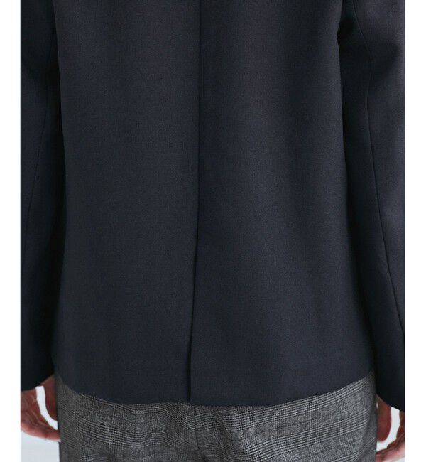 Rope&rsquo;Picnic「レディハンサムシリーズ ウールライク金ボタンジャケット(半裏地)/セットアップ・通勤対応」|テーラードジャケット|