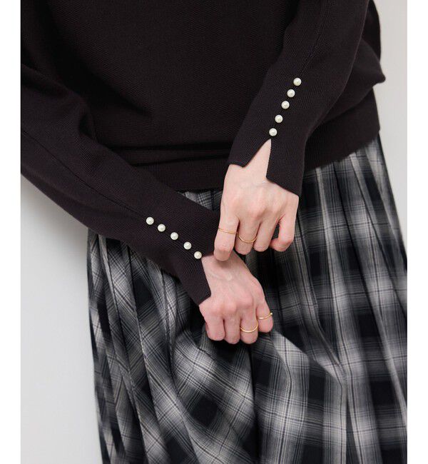 Rope&rsquo;Picnic「マシュマロ袖パールドルマン/イージーケア・リンクコーデ」|ニット・セーター|