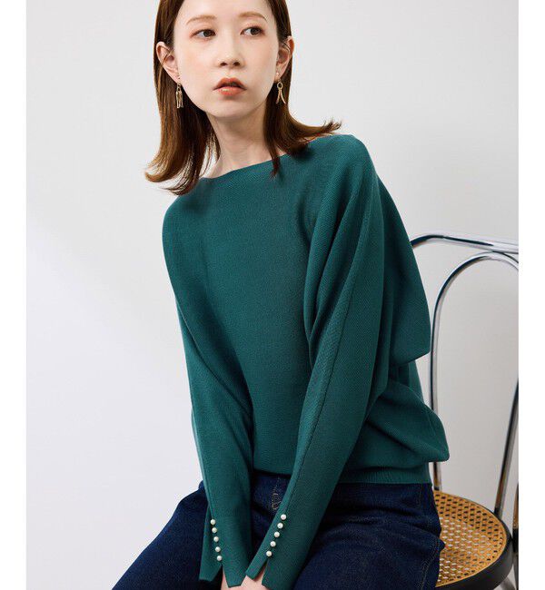 Rope&rsquo;Picnic「マシュマロ袖パールドルマン/イージーケア・リンクコーデ」|ニット・セーター|