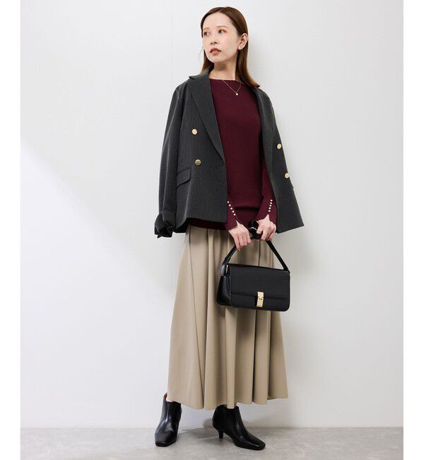 Rope&rsquo;Picnic「マシュマロ袖パールドルマン/イージーケア・リンクコーデ」|ニット・セーター|