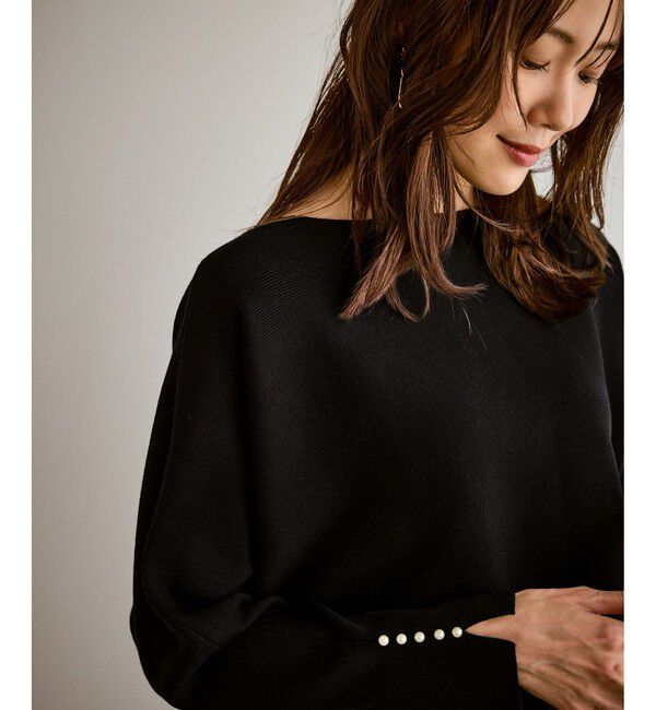 Rope&rsquo;Picnic「マシュマロ袖パールドルマン/イージーケア・リンクコーデ」|ニット・セーター|