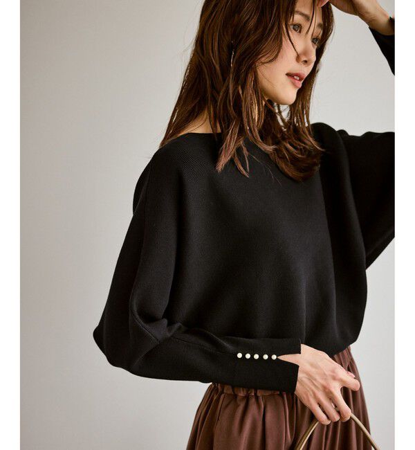 Rope&rsquo;Picnic「マシュマロ袖パールドルマン/イージーケア・リンクコーデ」|ニット・セーター|