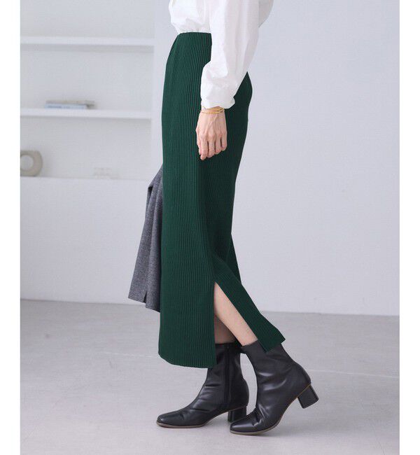 Rope&rsquo;Picnic「トタンテレコ Iラインリブニットスカート」|スカート|