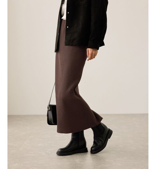 Rope&rsquo;Picnic「トタンテレコ Iラインリブニットスカート」|スカート|