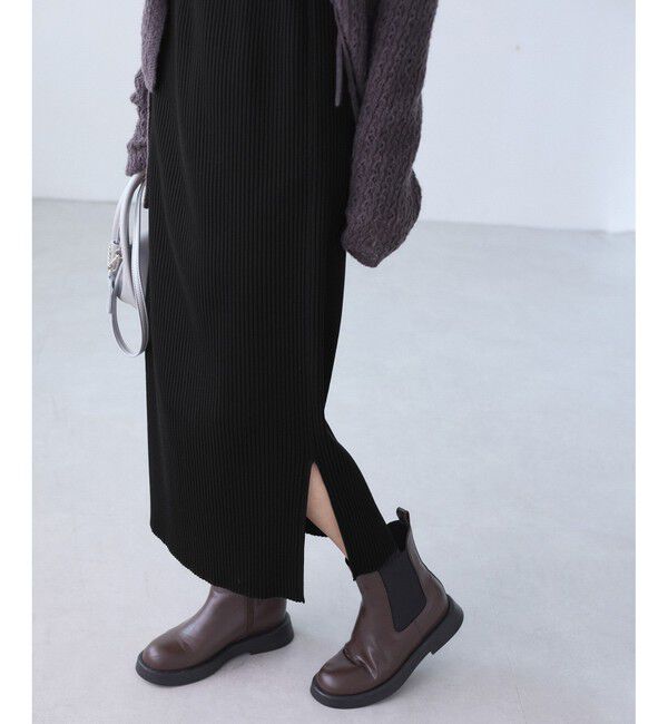 Rope&rsquo;Picnic「トタンテレコ Iラインリブニットスカート」|スカート|