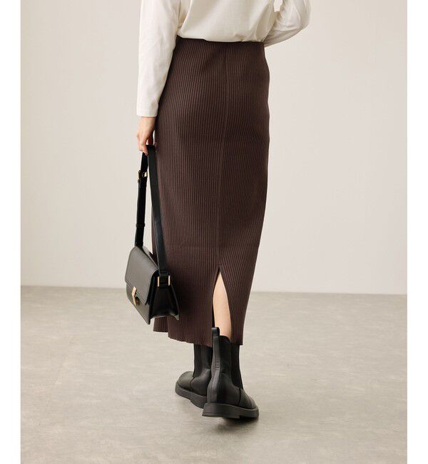 Rope&rsquo;Picnic「トタンテレコ Iラインリブニットスカート」|スカート|