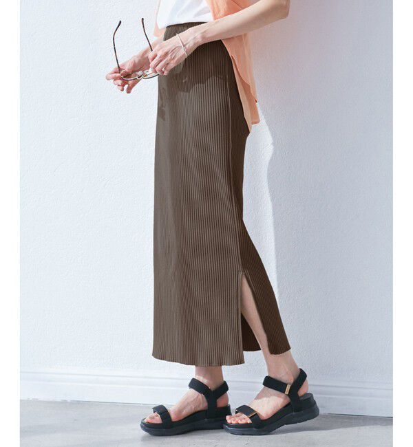 Rope&rsquo;Picnic「トタンテレコ Iラインリブニットスカート」|スカート|