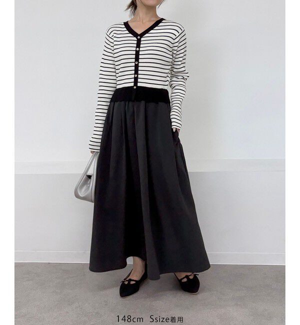 Rope&rsquo;Picnic「【新色追加】メタル釦ドッキングワンピース」|ワンピース|