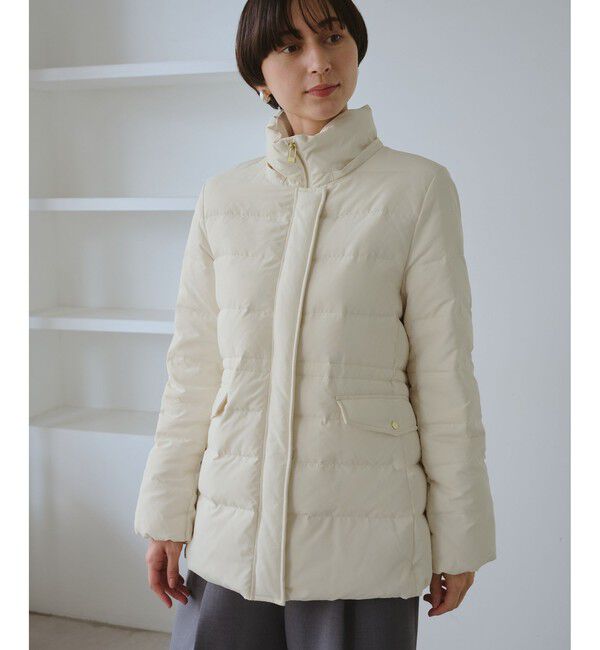 Rope&rsquo;Picnic「【GREEN DOWN/グリーンダウン】ファー付きダウンミドル丈コート/リンクコーデ」|ダウン|