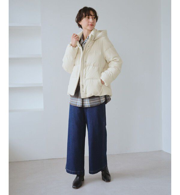 Rope&rsquo;Picnic「【GREEN DOWN/グリーンダウン】ショートダウン/リンクコーデ」|ダウン|