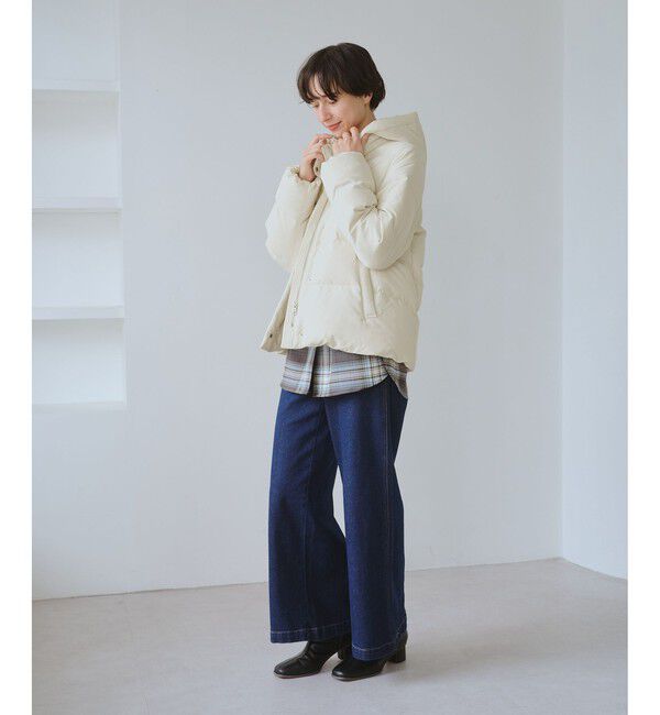 Rope&rsquo;Picnic「【GREEN DOWN/グリーンダウン】ショートダウン/リンクコーデ」|ダウン|