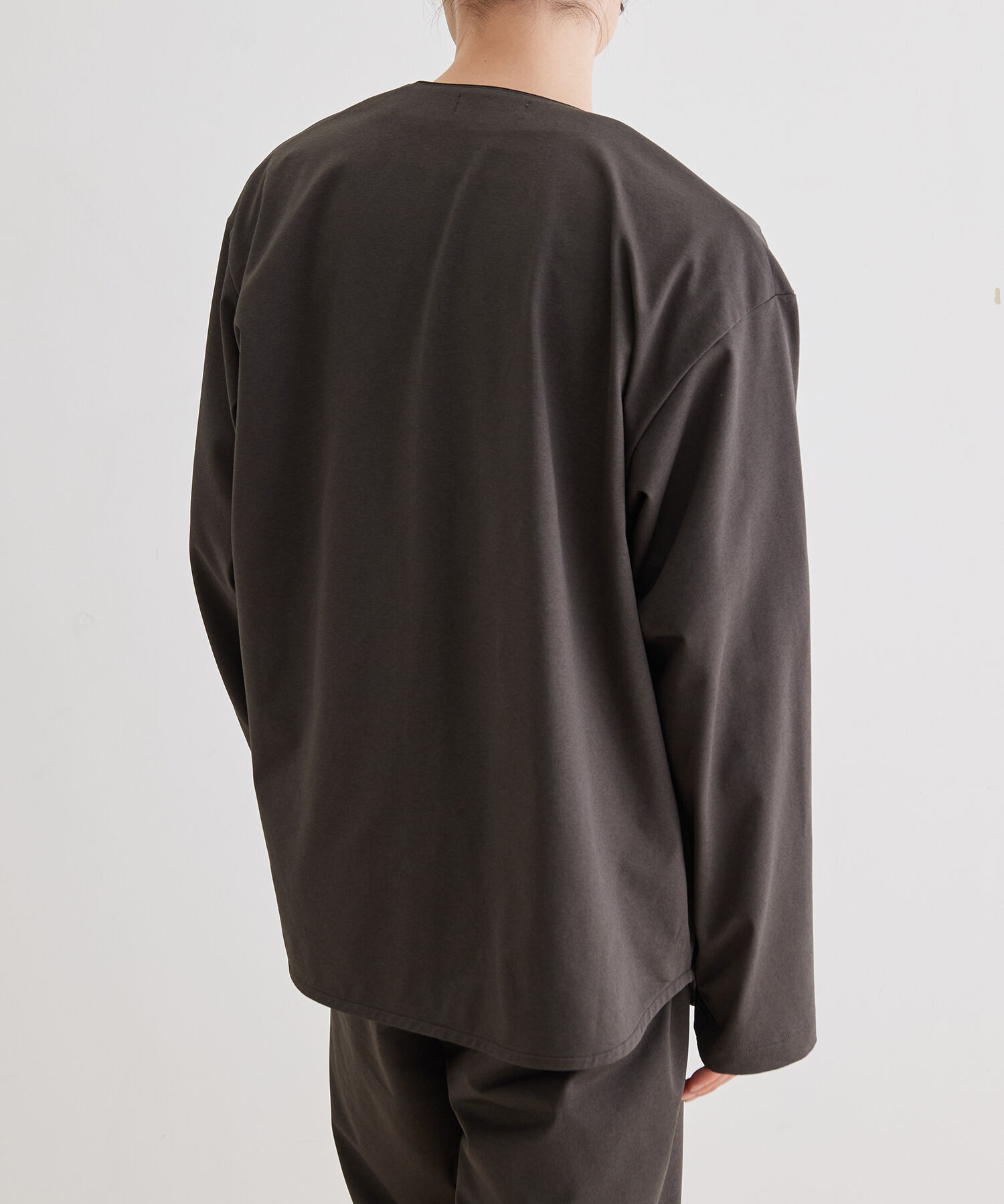 ADAM ET ROPE'「ボックスシルエット ジャージー カーディガン / 速乾 / 冷感 / イージーケア / ユニセックス」|カーディガン|