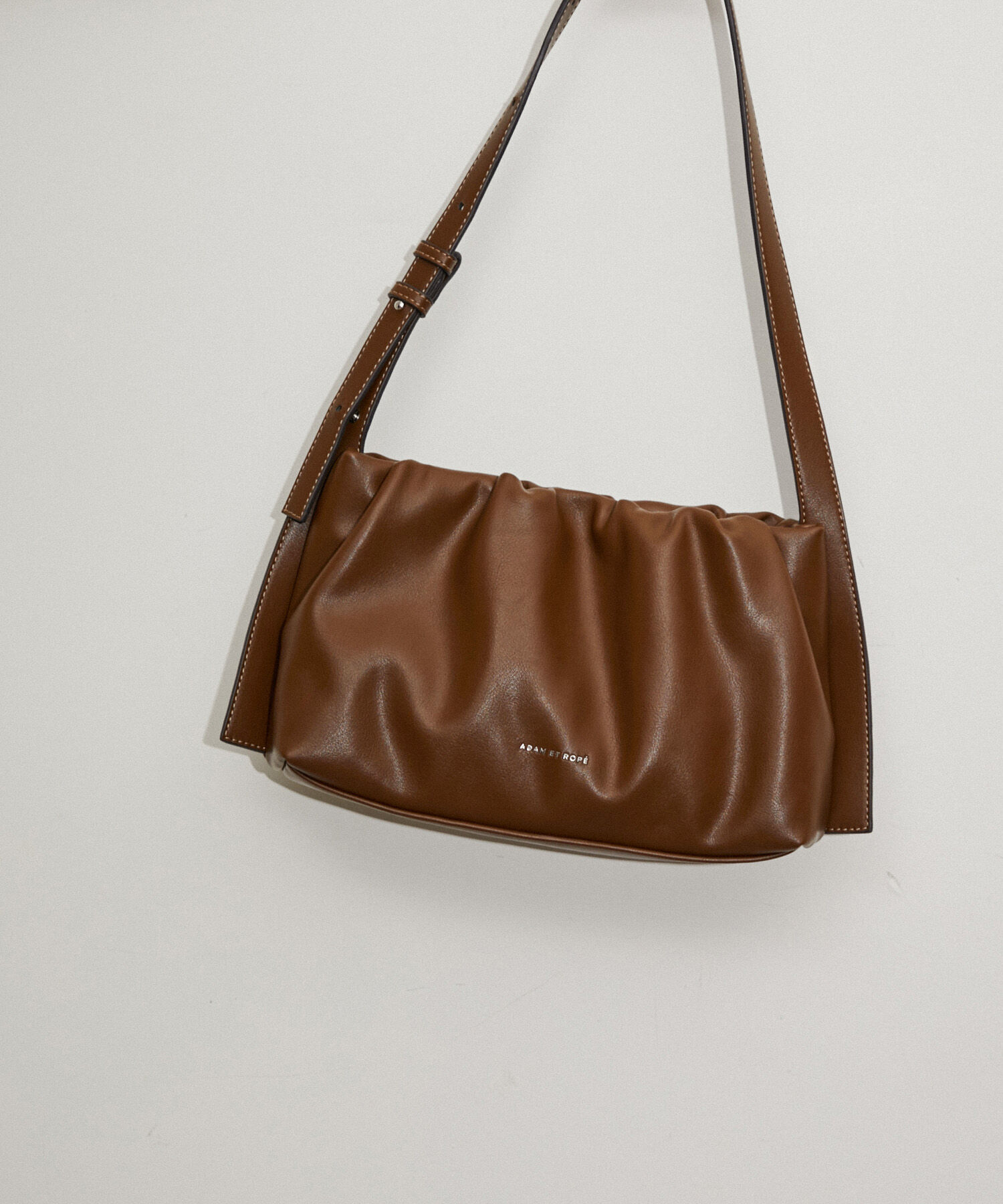 ADAM ET ROPE'「ソフトフェイクレザーミニバッグ」|ハンドバッグ|ブラウン(22)