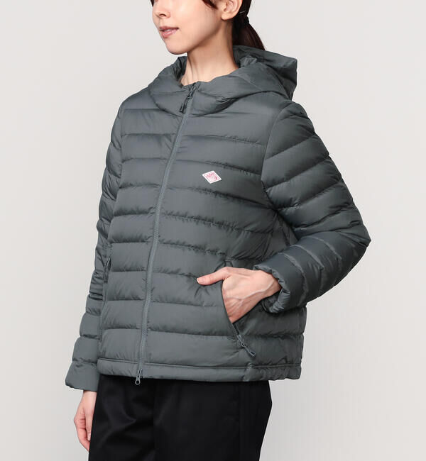 DANTON「DANTON | ナイロンタフタ フードダウンジャケット WOMEN」|ダウン|