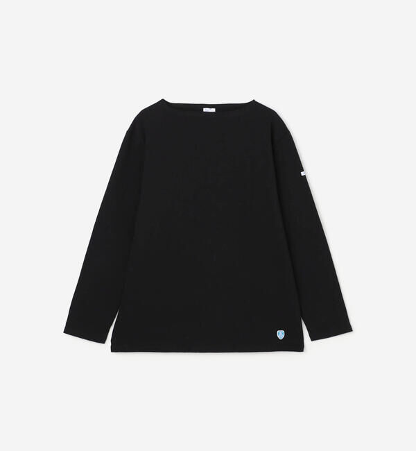 ORCIVAL「ORCIVAL | コットンロード フレンチバスクシャツ MEN」|Tシャツ・カットソー|BLACK