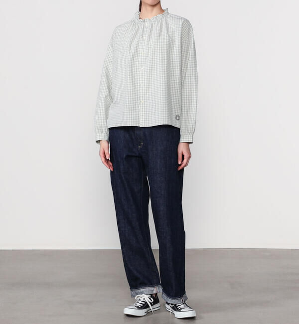 ORCIVAL「ORCIVAL | コットンワッシャー ギャザーブラウス WOMEN」|シャツ・ブラウス|