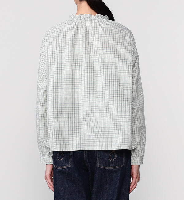 ORCIVAL「ORCIVAL | コットンワッシャー ギャザーブラウス WOMEN」|シャツ・ブラウス|