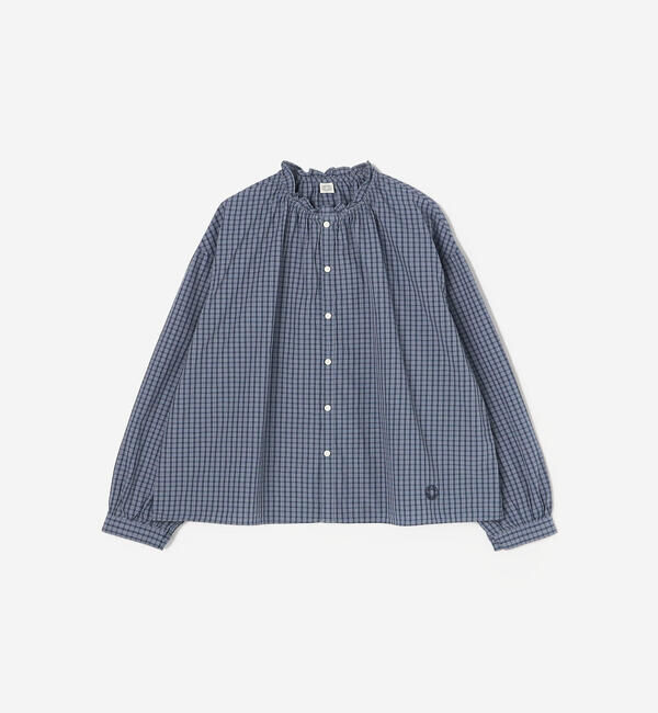 ORCIVAL「ORCIVAL | コットンワッシャー ギャザーブラウス WOMEN」|シャツ・ブラウス|