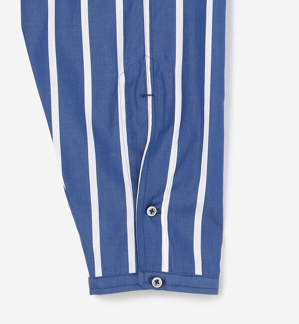  「TICCA | コットン スタンドスクエアシャツ STRIPE UNISEX」|シャツ・ブラウス|