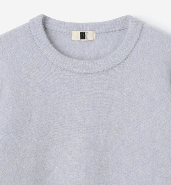 UNFIL「UNFIL | スーパーキッドモヘア クルーネックニットプルーバー WOMEN」|ニット・セーター|