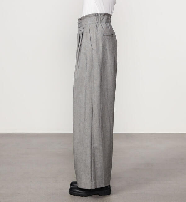 Morris & Sons「MORRIS & SONS | シャークスキン 2タック バギーパンツ WOMEN」|チノ|