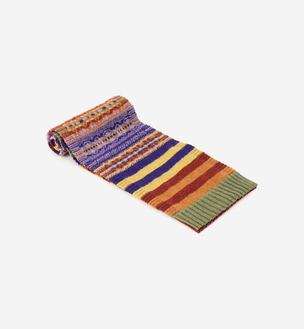  「ERIBE | メリノウール マルチカラースカーフ」|ストール|