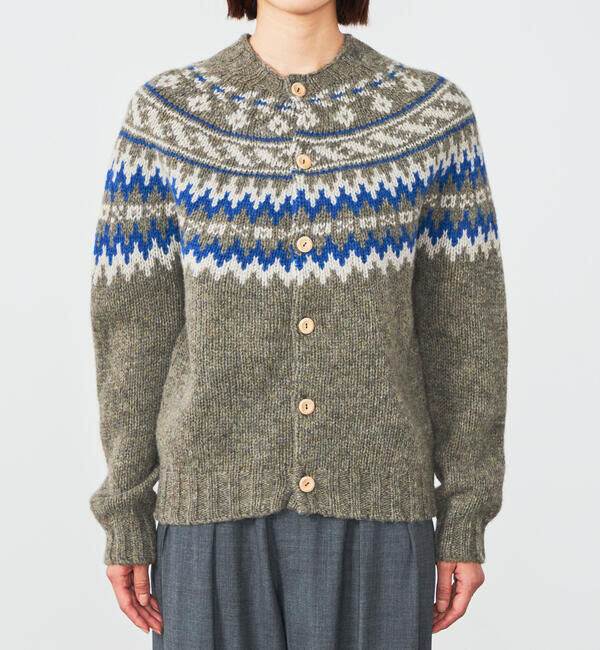 Morris & Sons「MORRIS & SONS | チャンキーノルディックカーディガン WOMEN」|ニット・セーター|