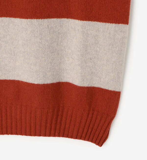 Morris & Sons「MORRIS & SONS | ブロックストライプクルーネックセーター MEN」|ニット・セーター|