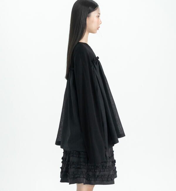  「eunoia | フリル レイヤーTシャツ WOMEN」|Tシャツ・カットソー|