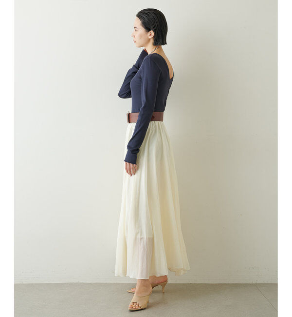  「Vバックシャンテレコカットソー」|Tシャツ・カットソー|