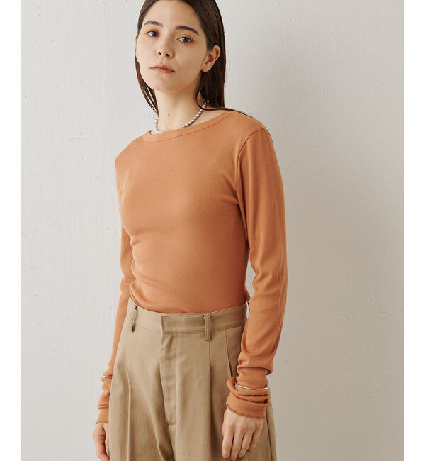  「Vバックシャンテレコカットソー」|Tシャツ・カットソー|