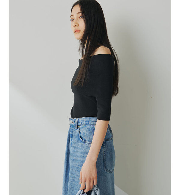  「オフショルニットプルオーバー」|ニット・セーター|