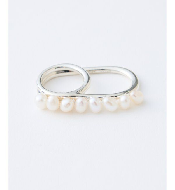 Hoaw.「【Hoaw.】パールダブルリング」|リング|