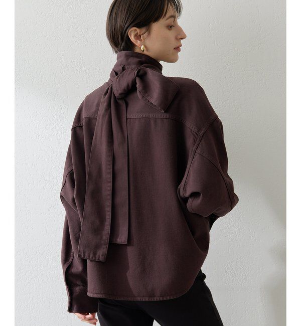  「デニムボウタイシャツ」|シャツ・ブラウス|