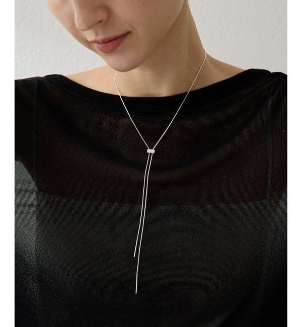 THE PAUSE「【THE PAUSE】スライダータイネックレス」|リング|シルバー