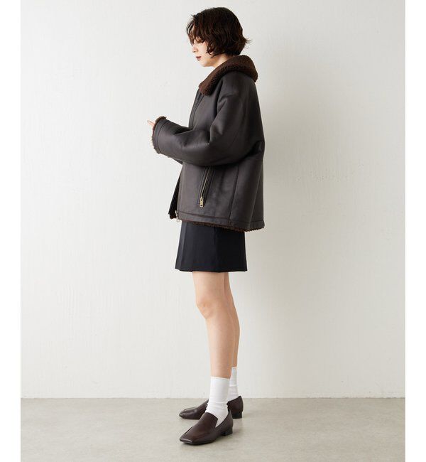 GEMINI「【GEMINI】ムートンブルゾンコート」|ブルゾン・スタジャン|