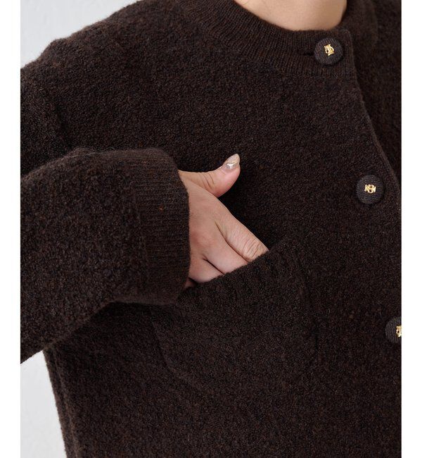  「ブークレーニットジャケット」|ニット・セーター|