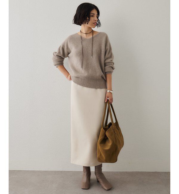  「フォックスウール Vネックプルオーバー」|ニット・セーター|